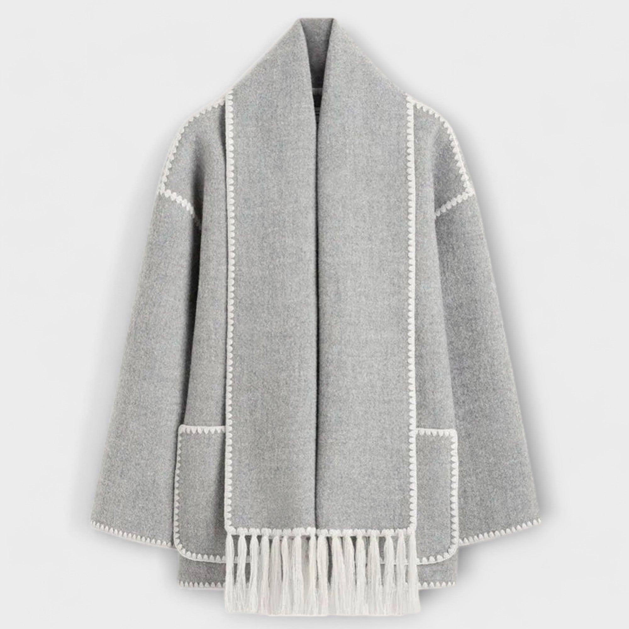Chanel - Stilvoller Schal-Mantel