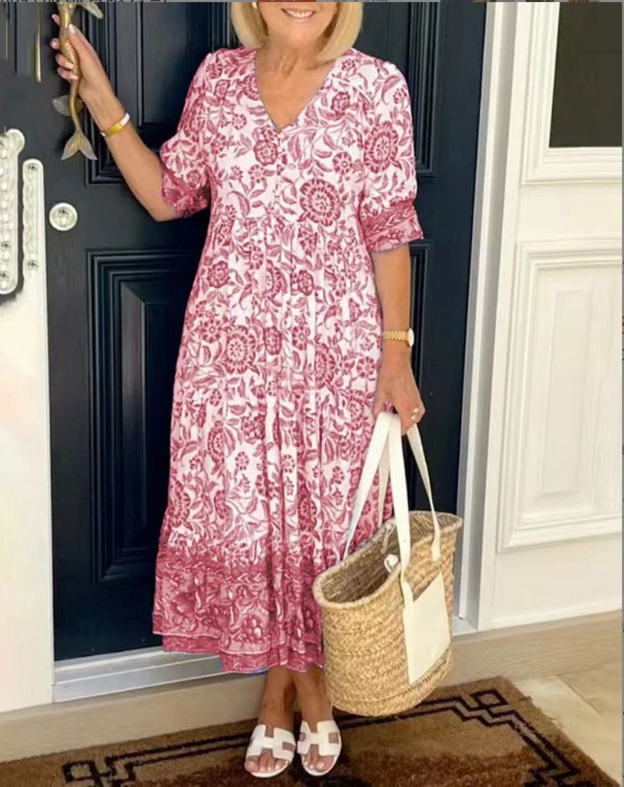 Susan | Bequemes Sommerkleid mit Blumenmuster