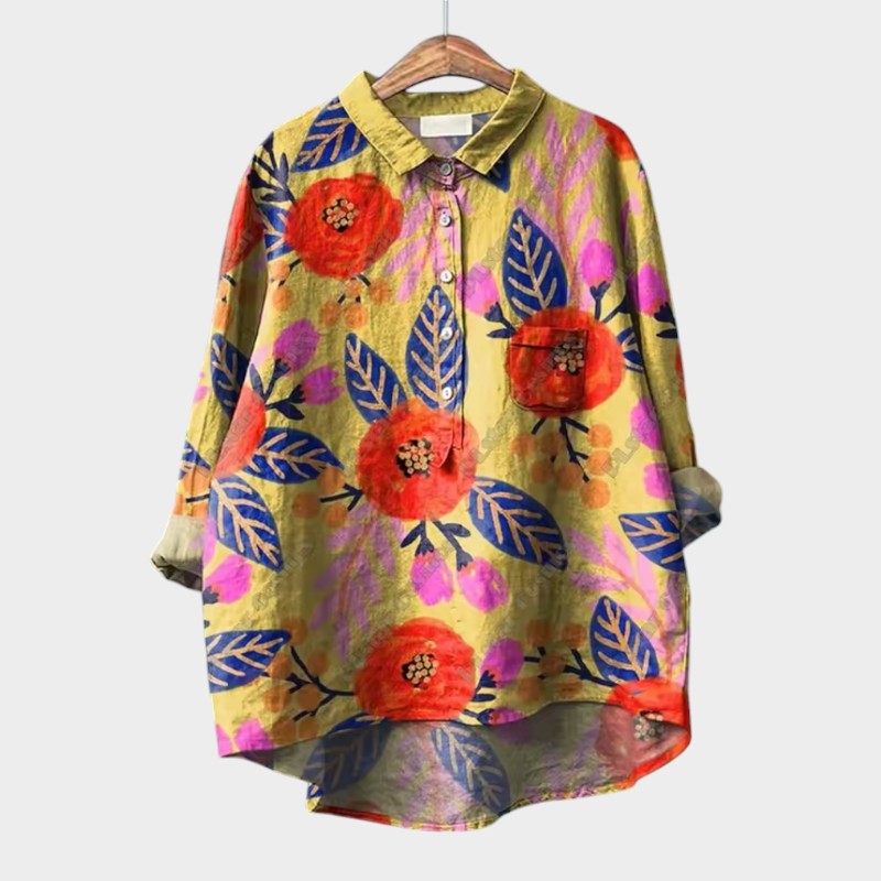 Livia | Premium-Bluse mit Spitzen-Details
