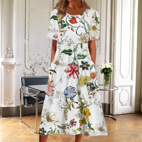 Faith | Bequemes Sommerblumenkleid
