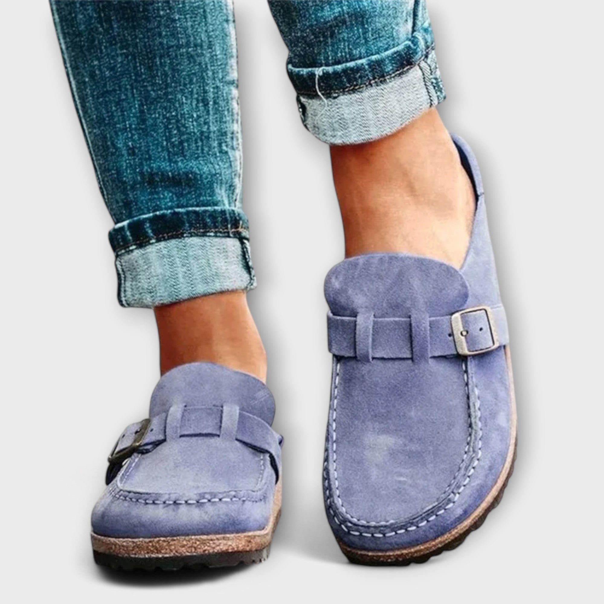 Orthopädische Damenschuhe mit elegantem Schnallenverschluss