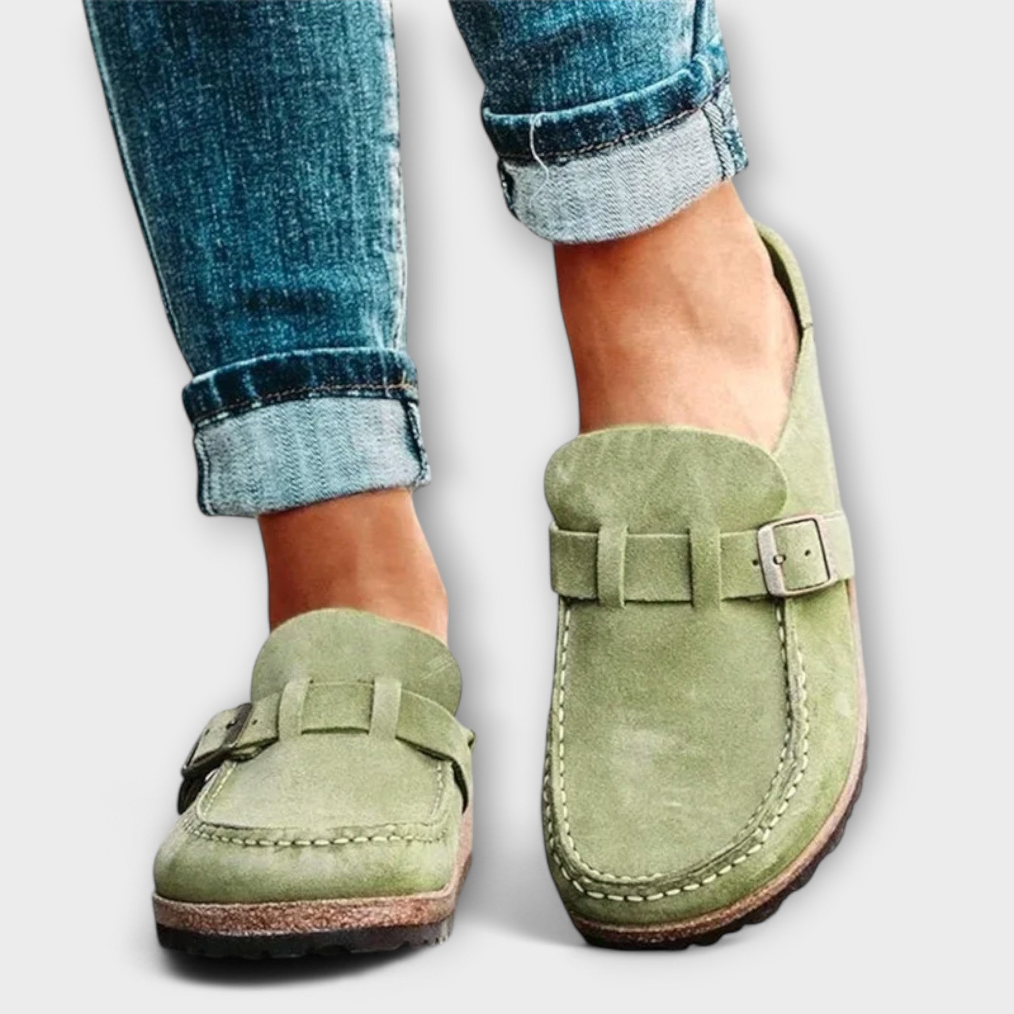 Orthopädische Damenschuhe mit elegantem Schnallenverschluss