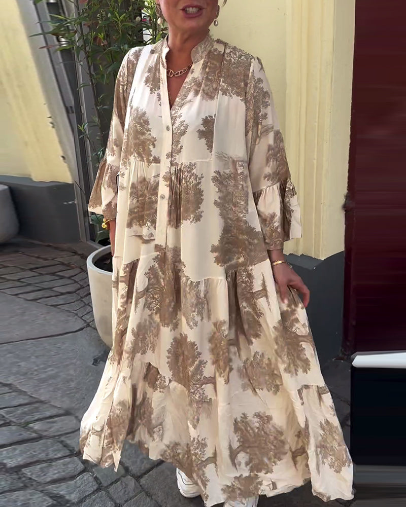Carmina - Schickes Langes Blumenkleid