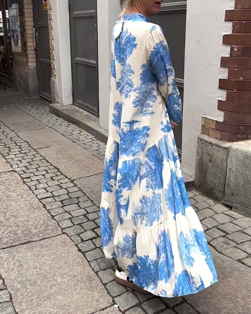 Carmina - Schickes Langes Blumenkleid
