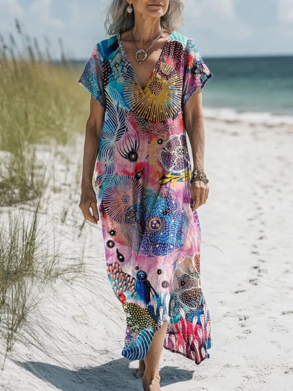 Joanna - Elegantes, von Ozeanen inspiriertes Pocketkleid