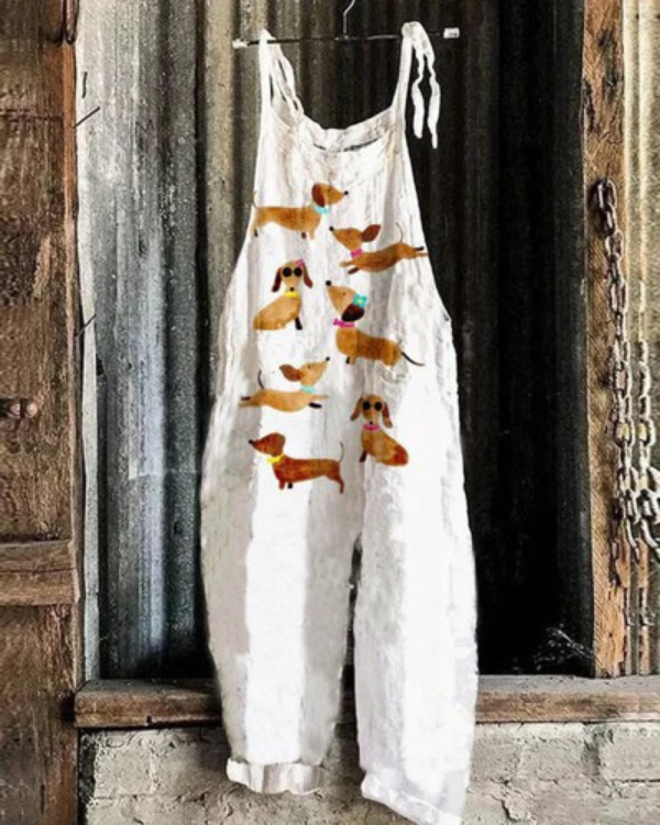 Bela - Verspielter Hundekunst Jumpsuit