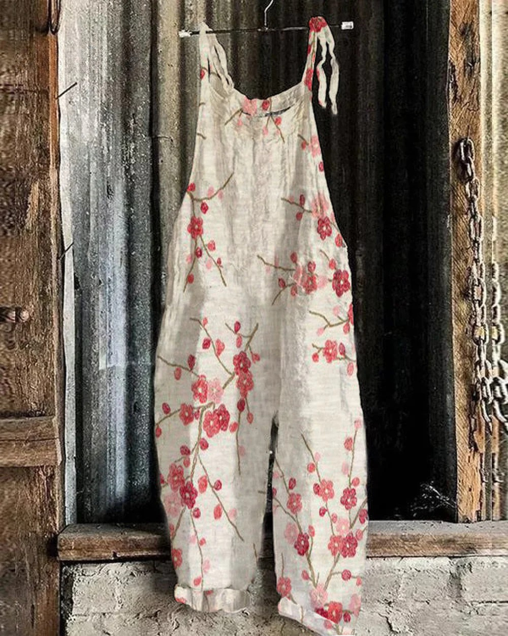 Trixie - Japanischer Pflaumenblüten Retro Jumpsuit