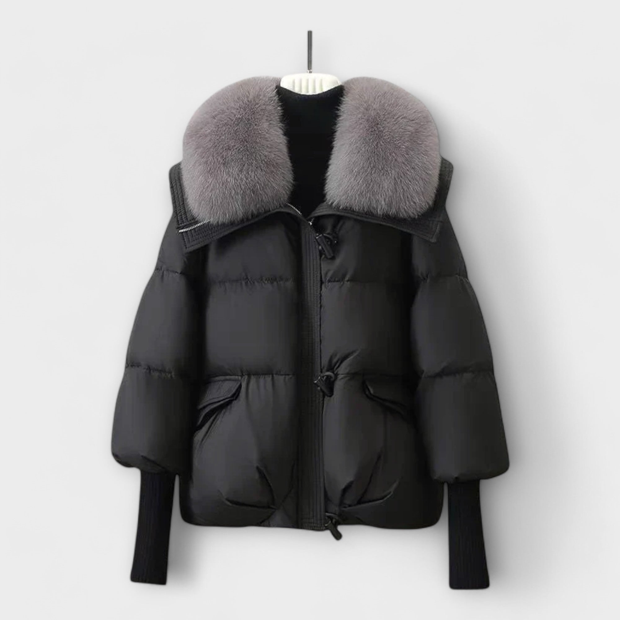 Lucyna - Elegante Jacke mit Fellfutter