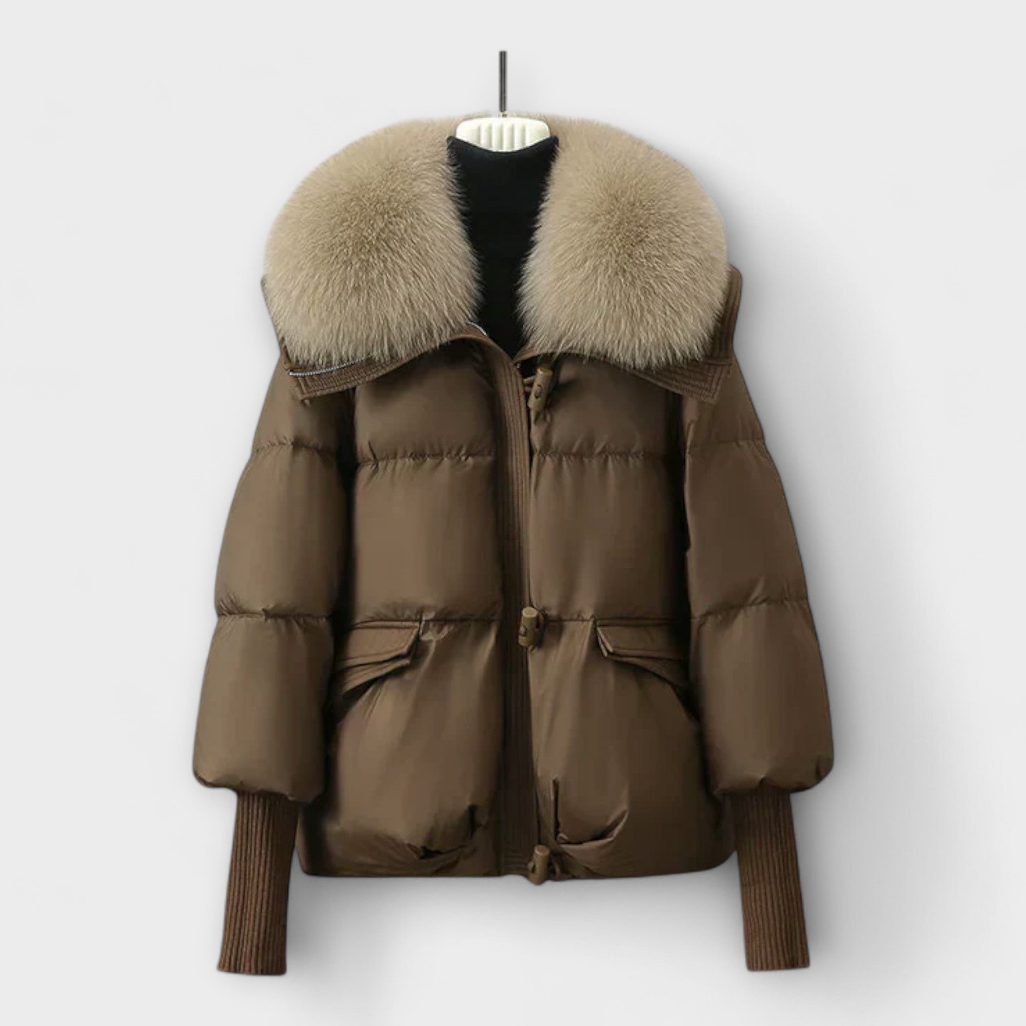 Lucyna - Elegante Jacke mit Fellfutter