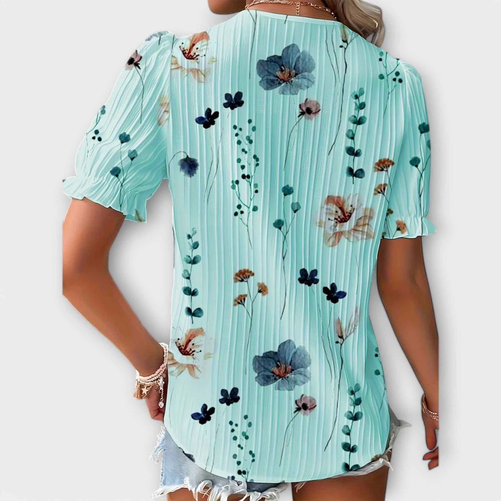 Emily – Stylische V-Ausschnitt Bluse