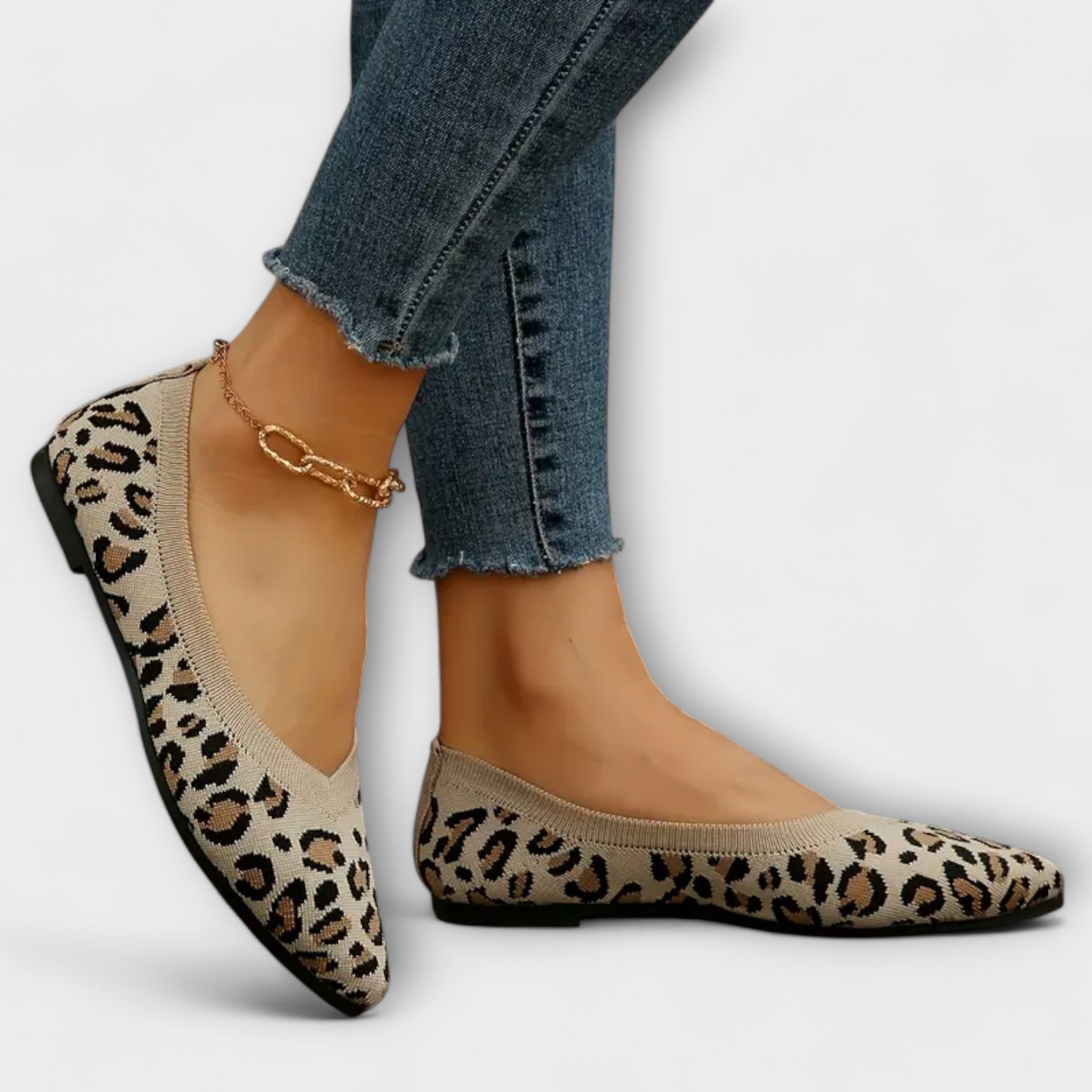 Leopardenmuster Spitzschuhe