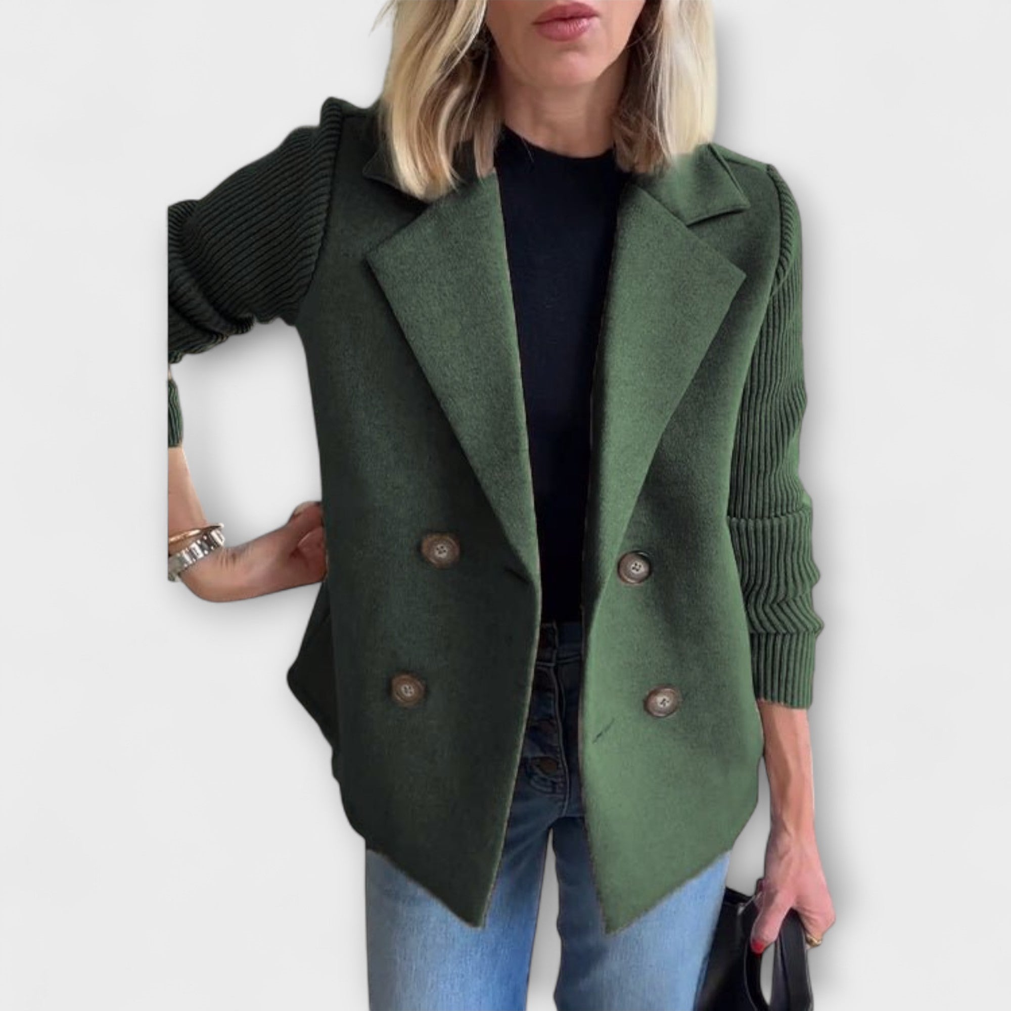 Zerelle – Schicke zweireihige Strickjacke