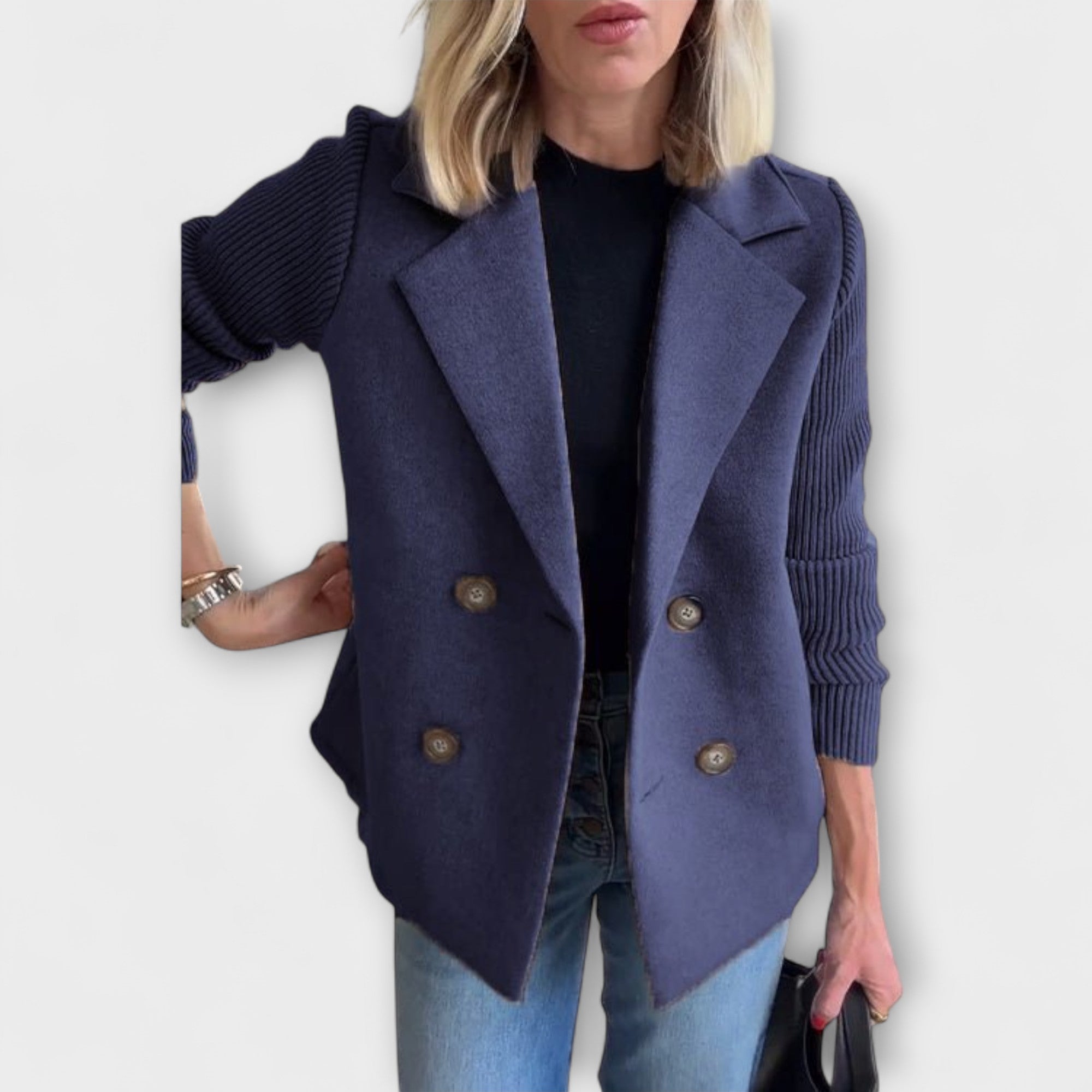 Zerelle – Schicke zweireihige Strickjacke