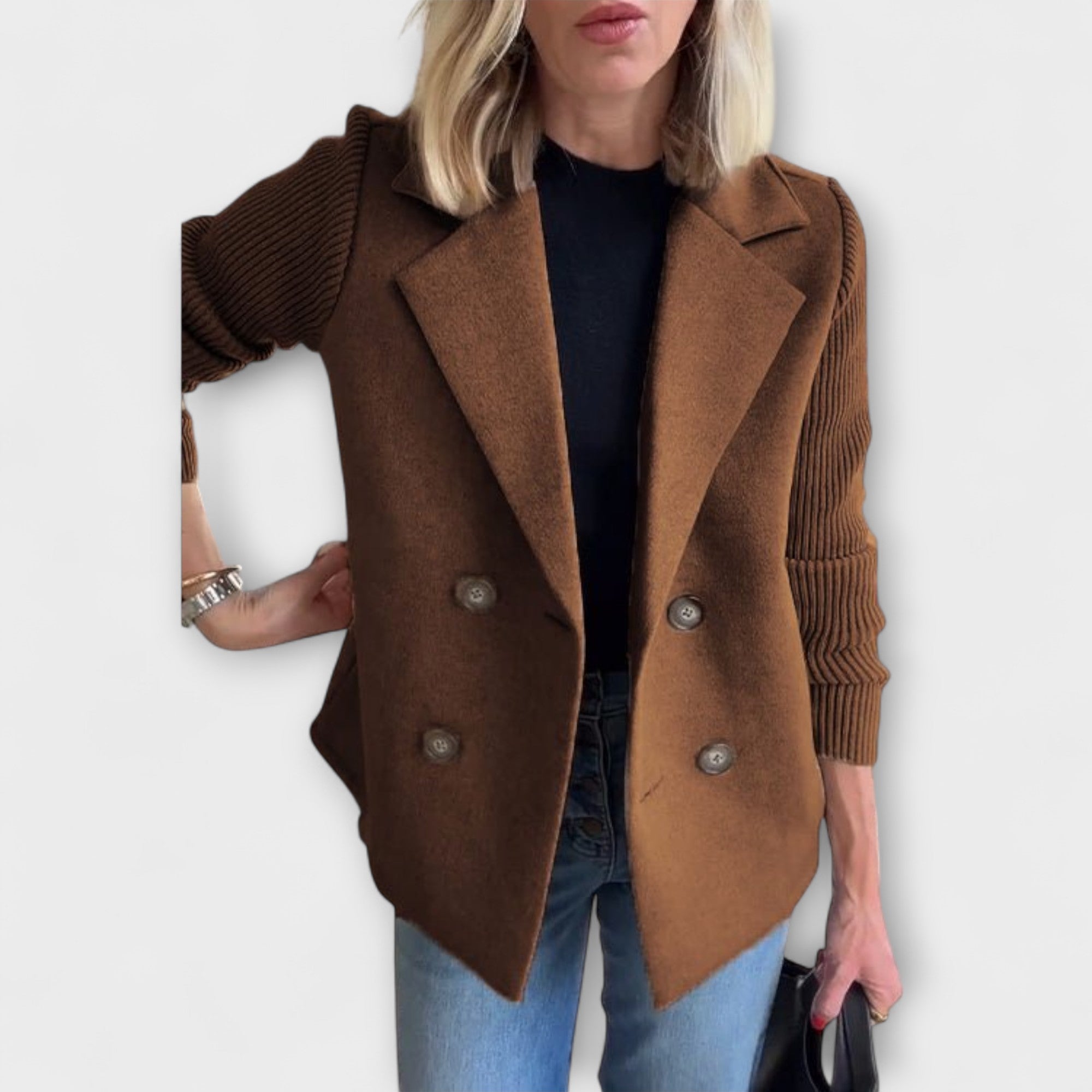 Zerelle – Schicke zweireihige Strickjacke