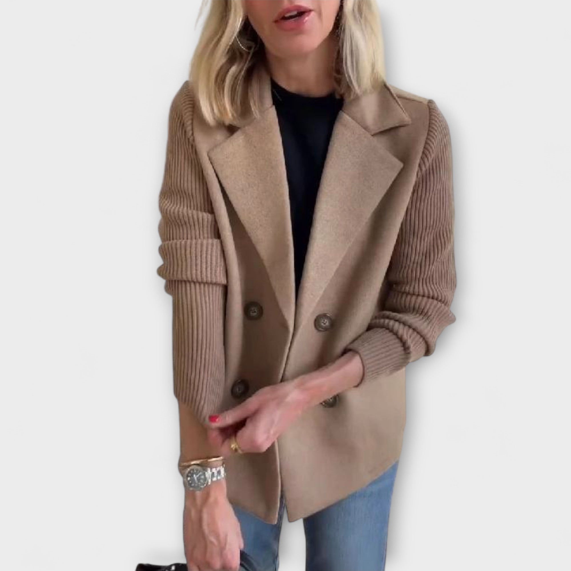 Zerelle – Schicke zweireihige Strickjacke