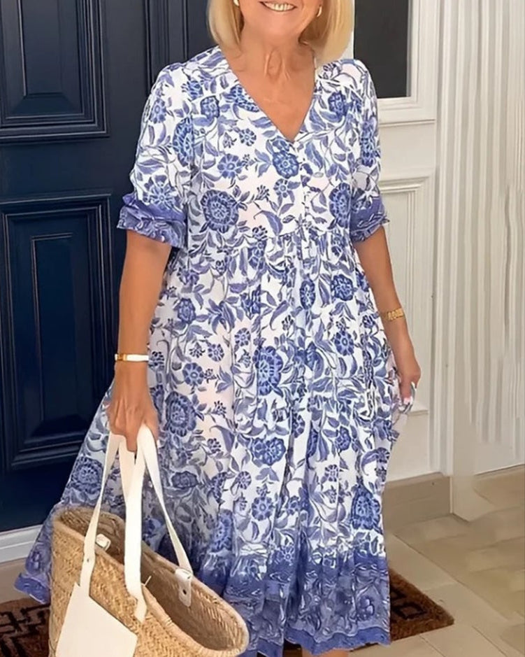 Susan | Bequemes Sommerkleid mit Blumenmuster