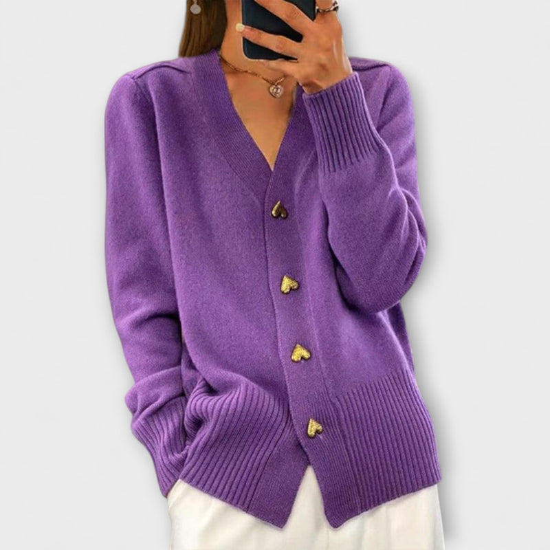 Gaby – Vintage Pullover mit V Ausschnitt