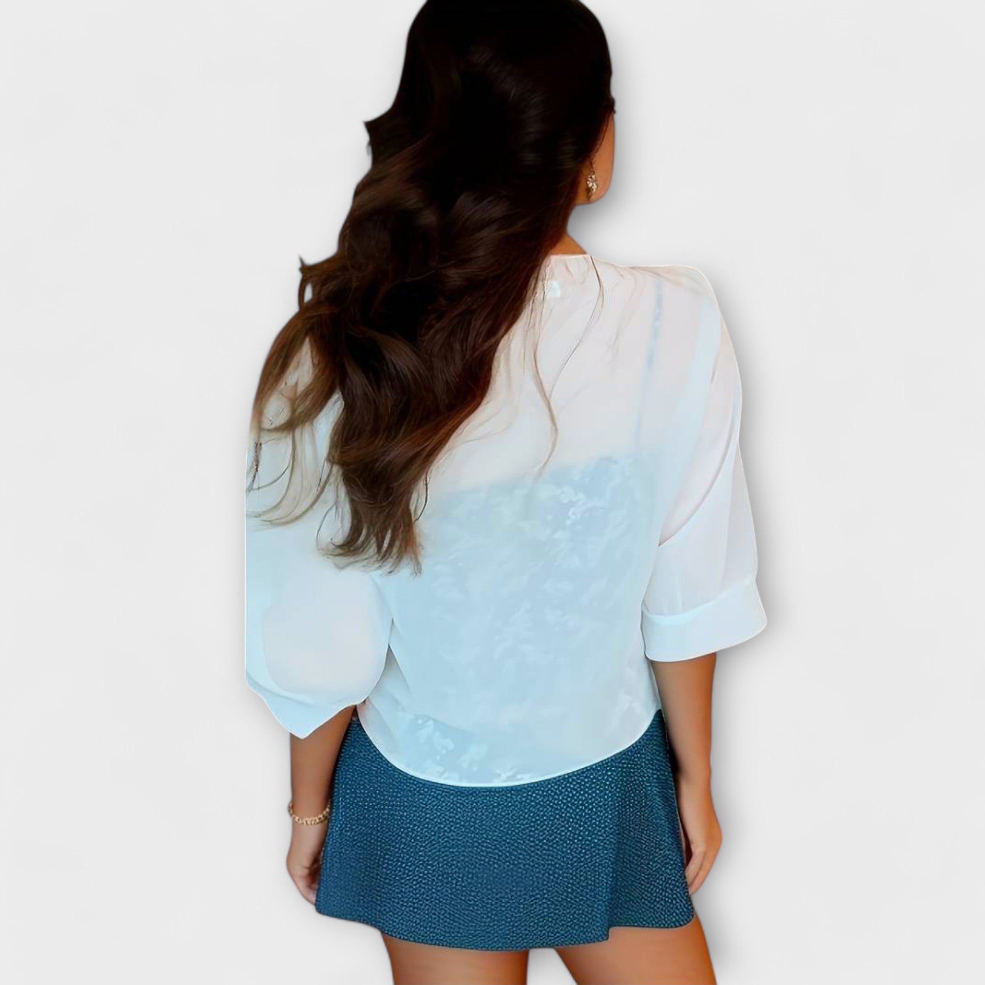 Olivia – Bluse mit offenem Vorderteil