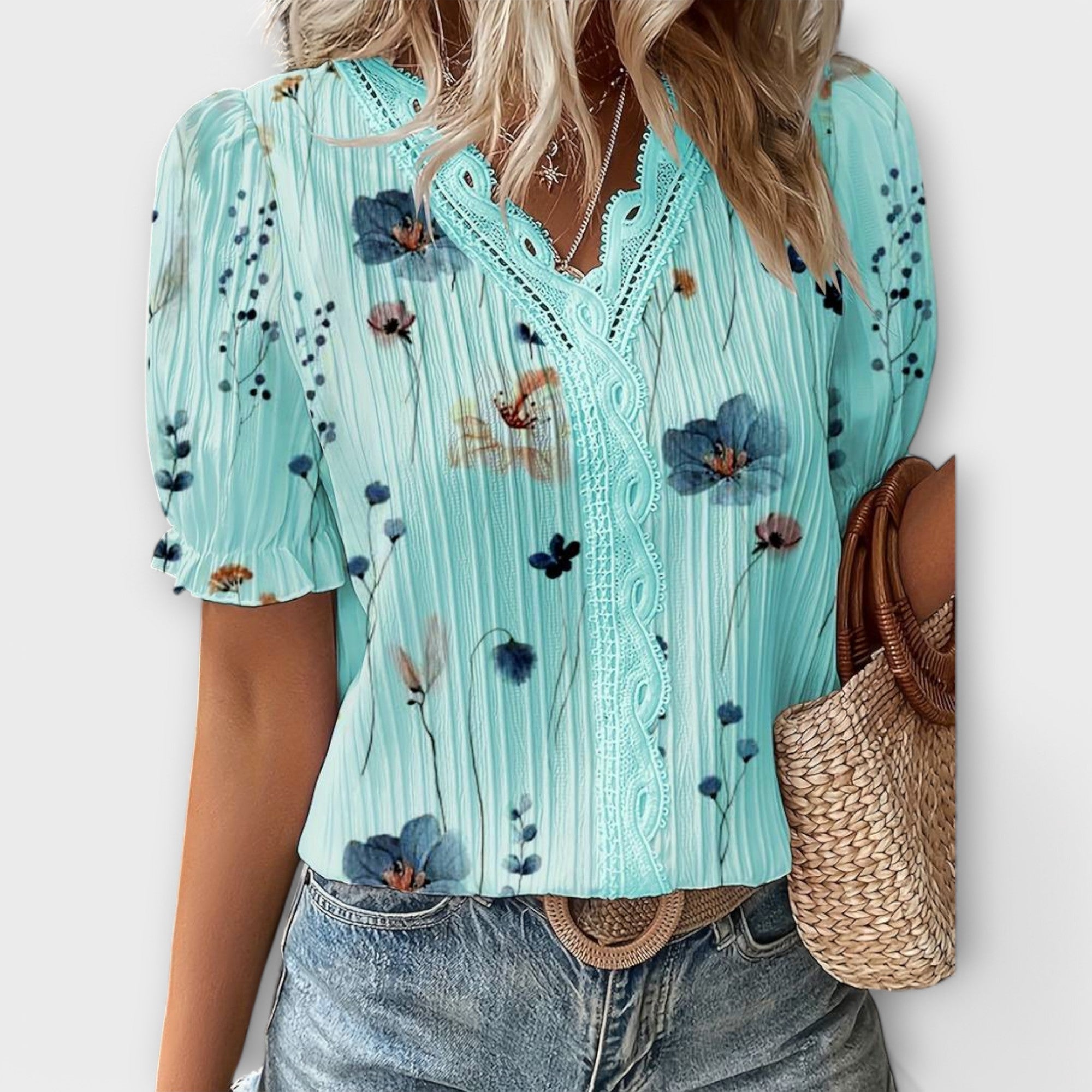 Emily – Stylische V-Ausschnitt Bluse