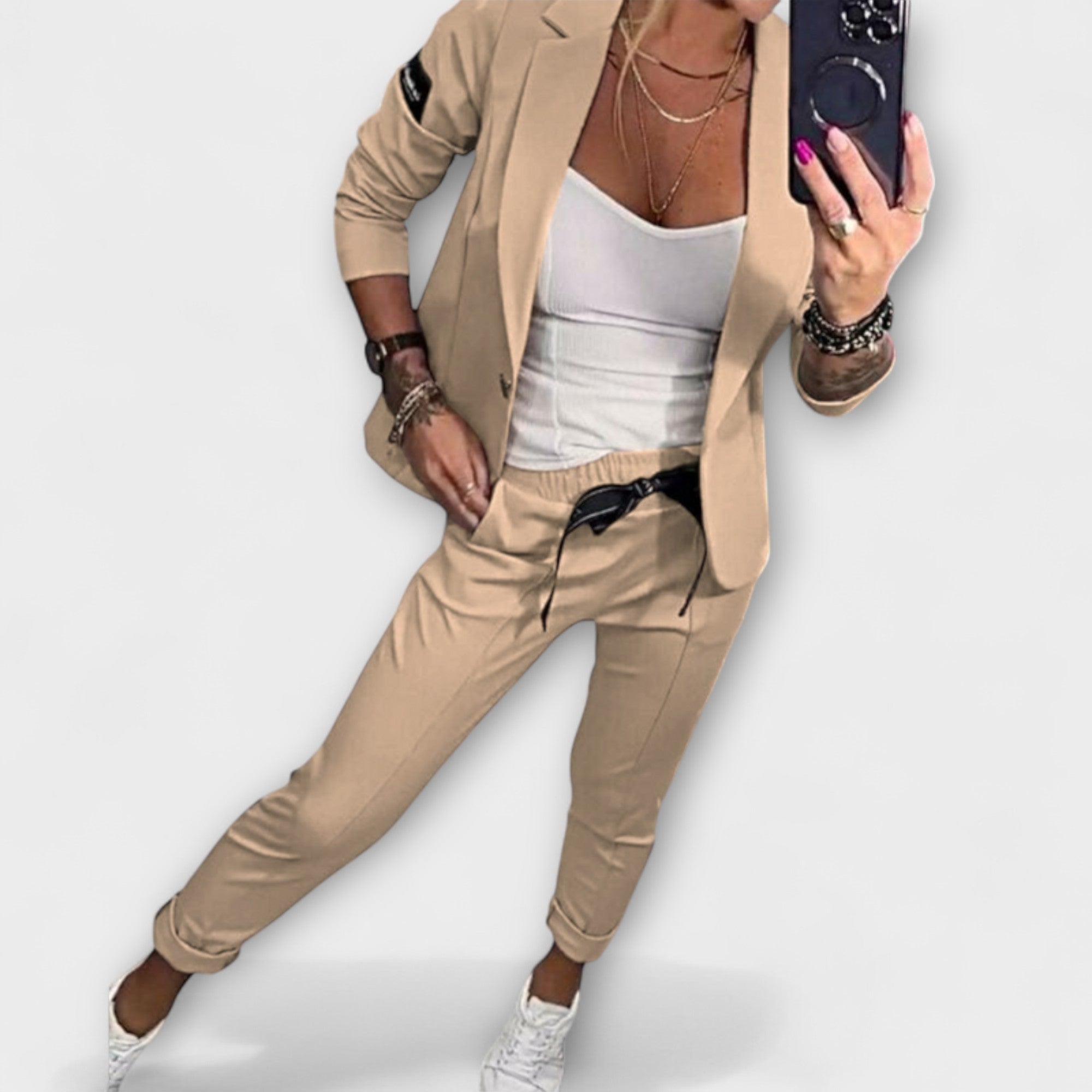 Malou - Koordiniertes Set aus Top, Jacke und Hose Nora Zurich