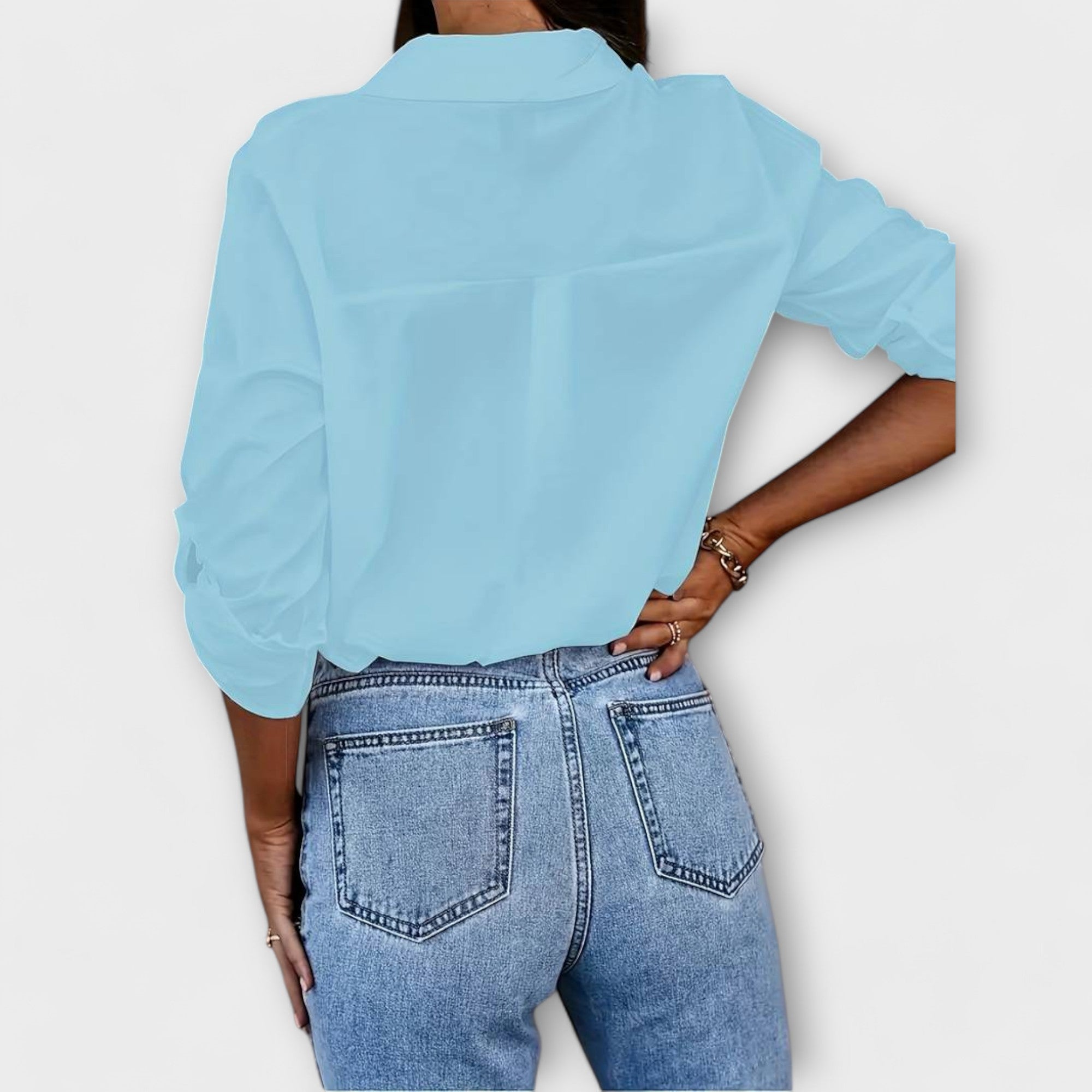 Jessica - lässige Bluse mit V-Ausschnitt
