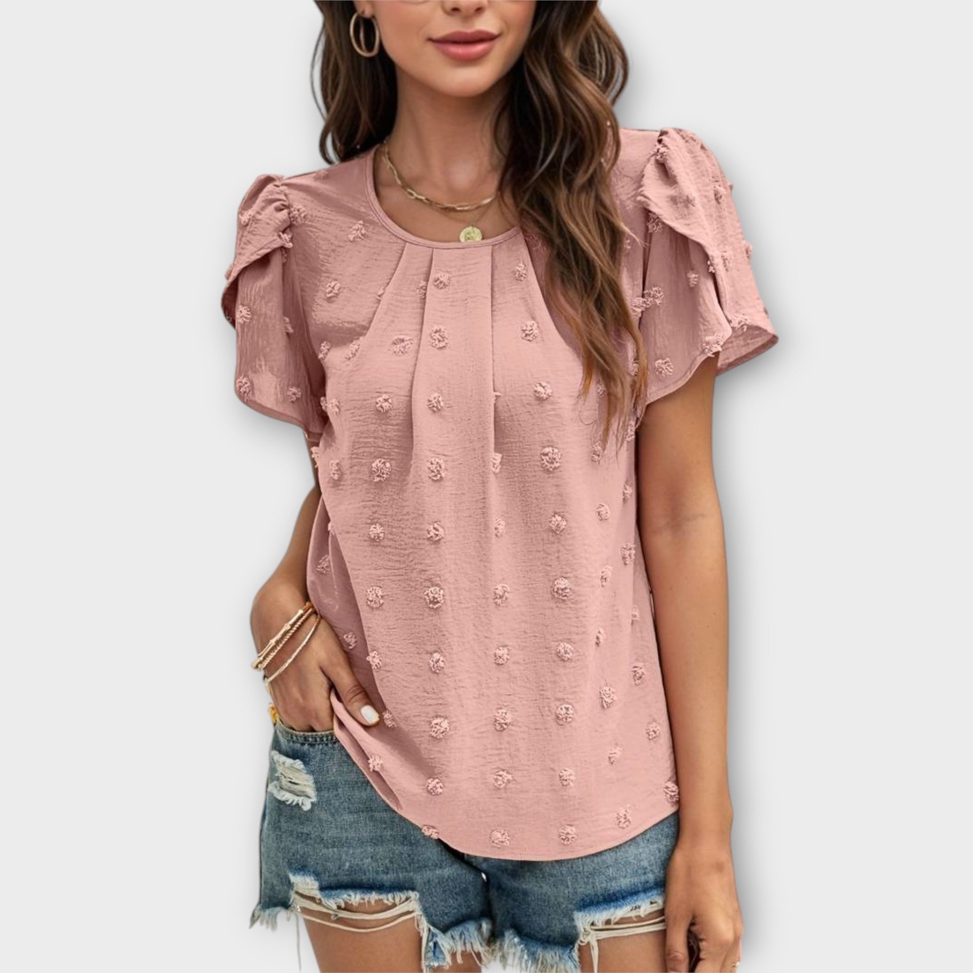 Charlotte – Die perfekte Bluse mit Schweizer Punkten