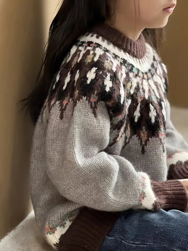 Fleecegefütterter Pullover für Kinder mit gemütlichem Gefühl