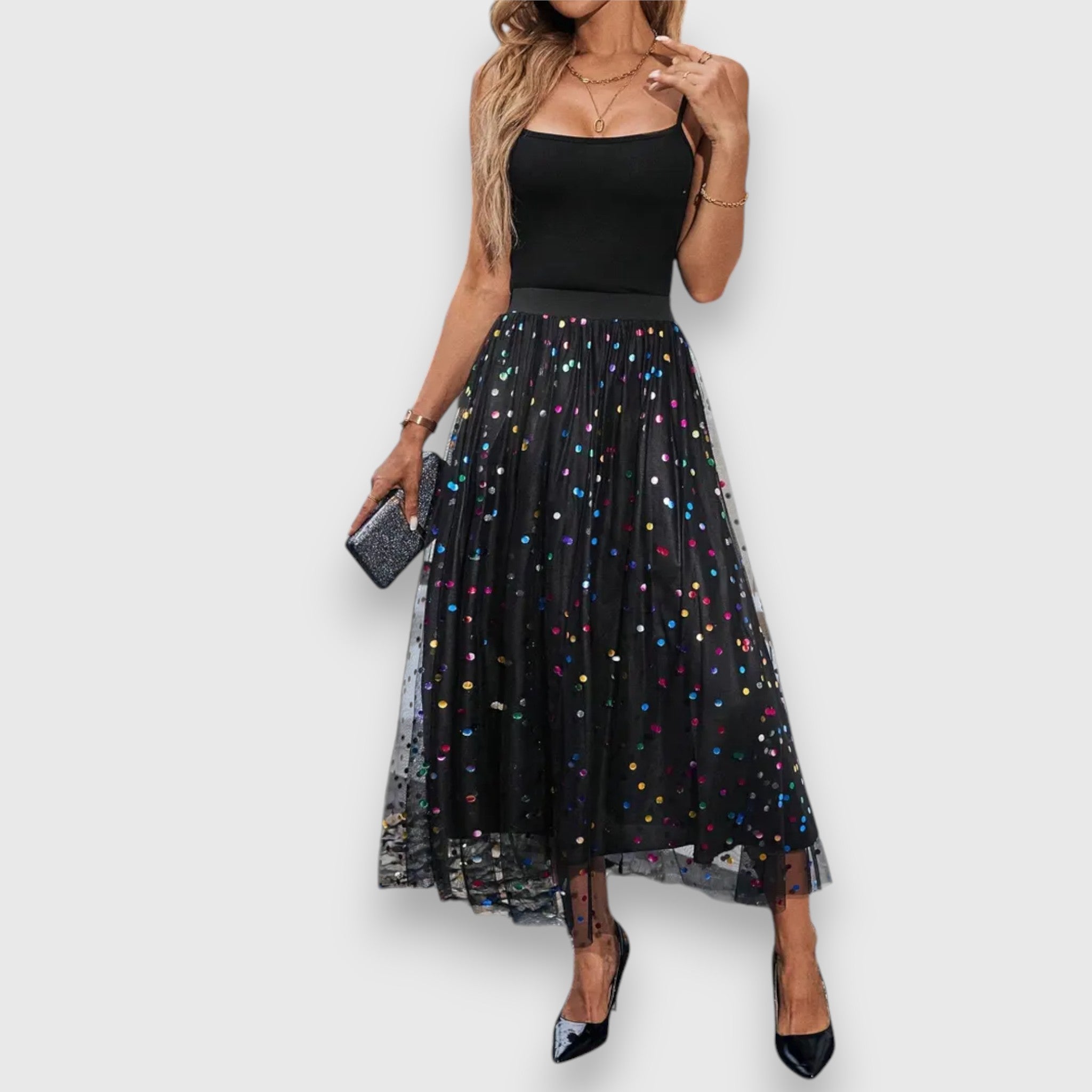 Leonie – Gemusterter Polka Dot Rock