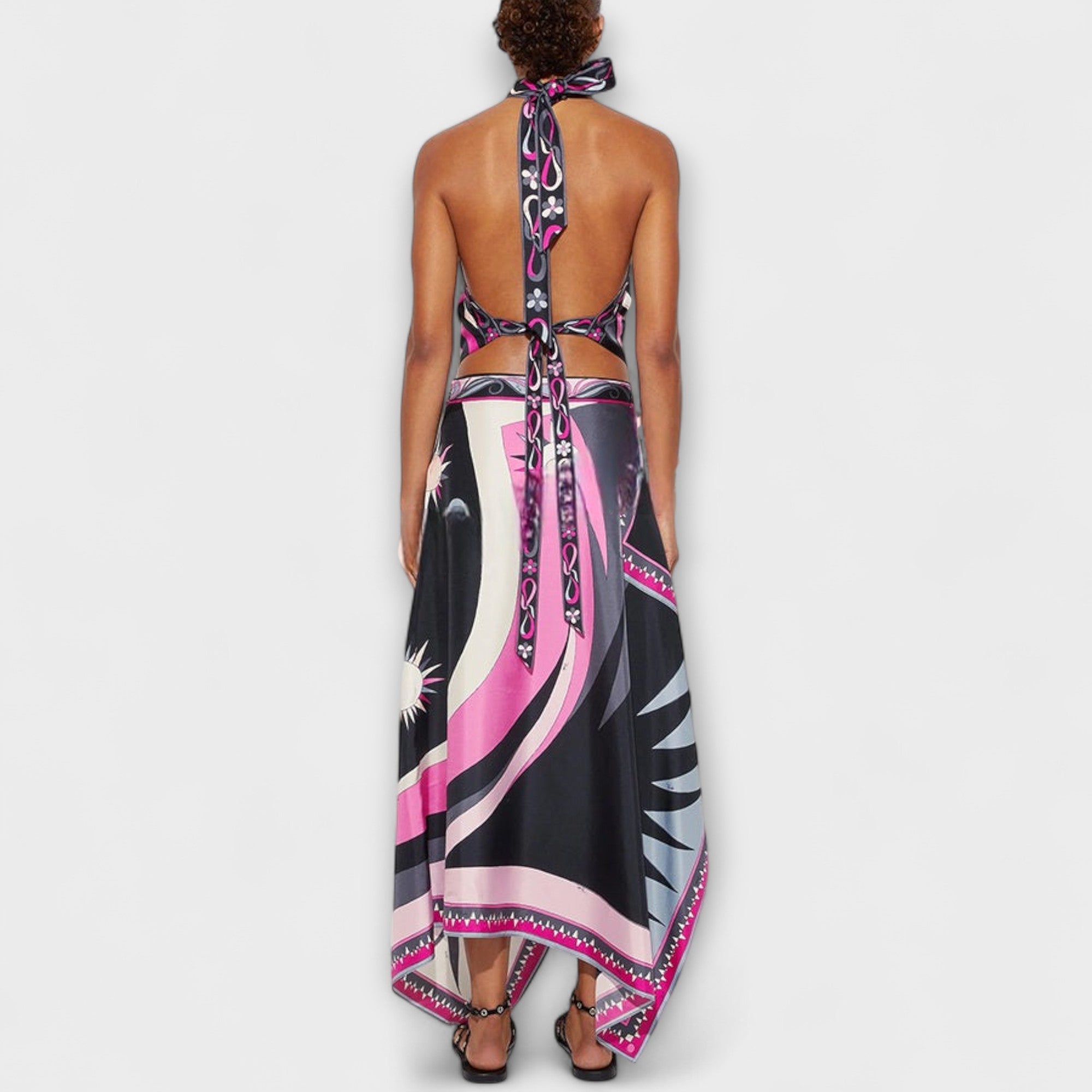 Everly - Set aus Neckholder-Top und asymmetrischem Midi-Rock Nora Zurich
