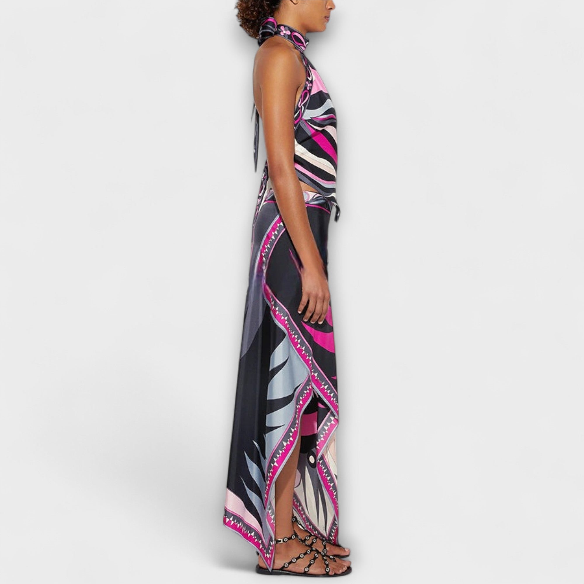 Everly - Set aus Neckholder-Top und asymmetrischem Midi-Rock Nora Zurich