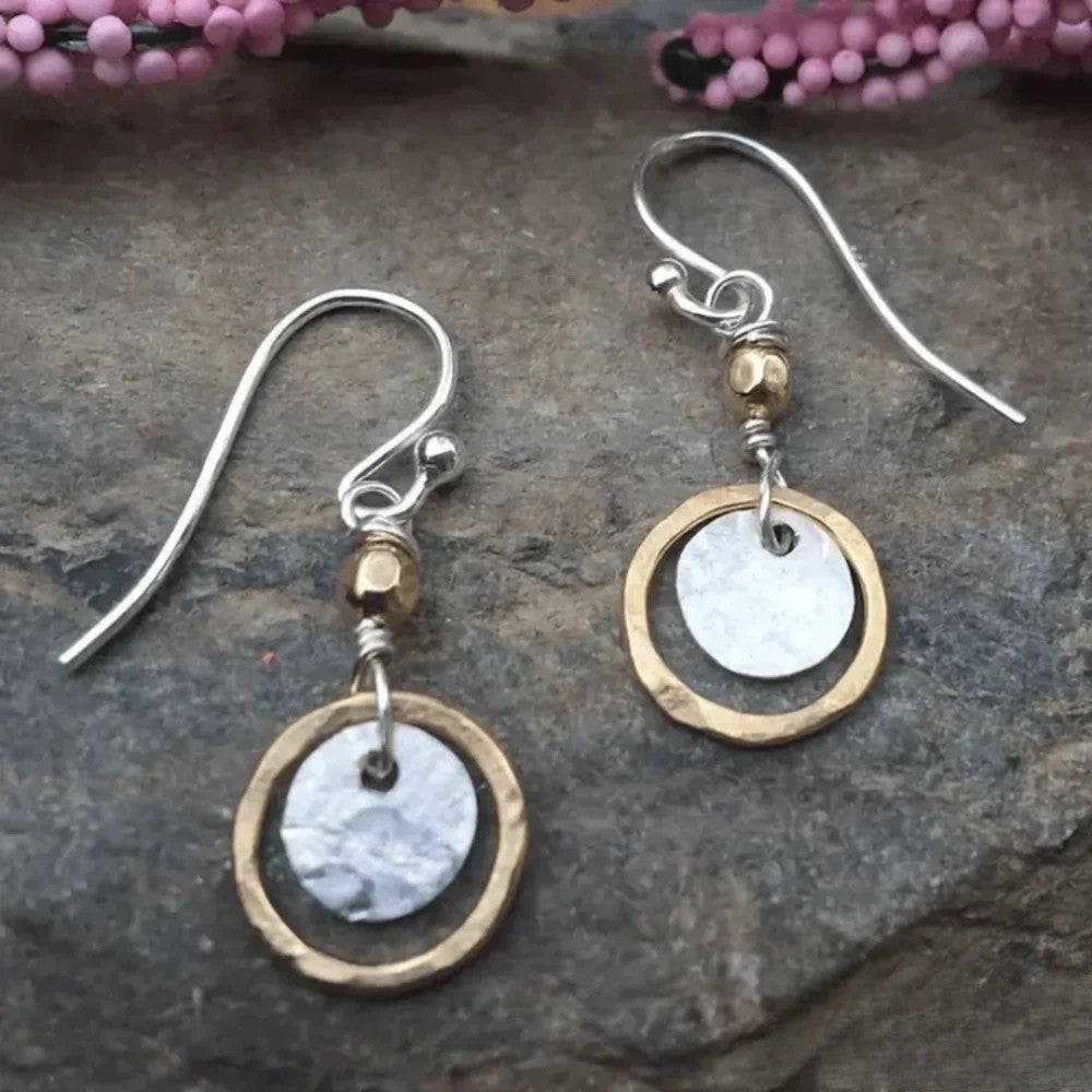 Antike Gold- und Silber-Hoop-Ringe Nora Zurich