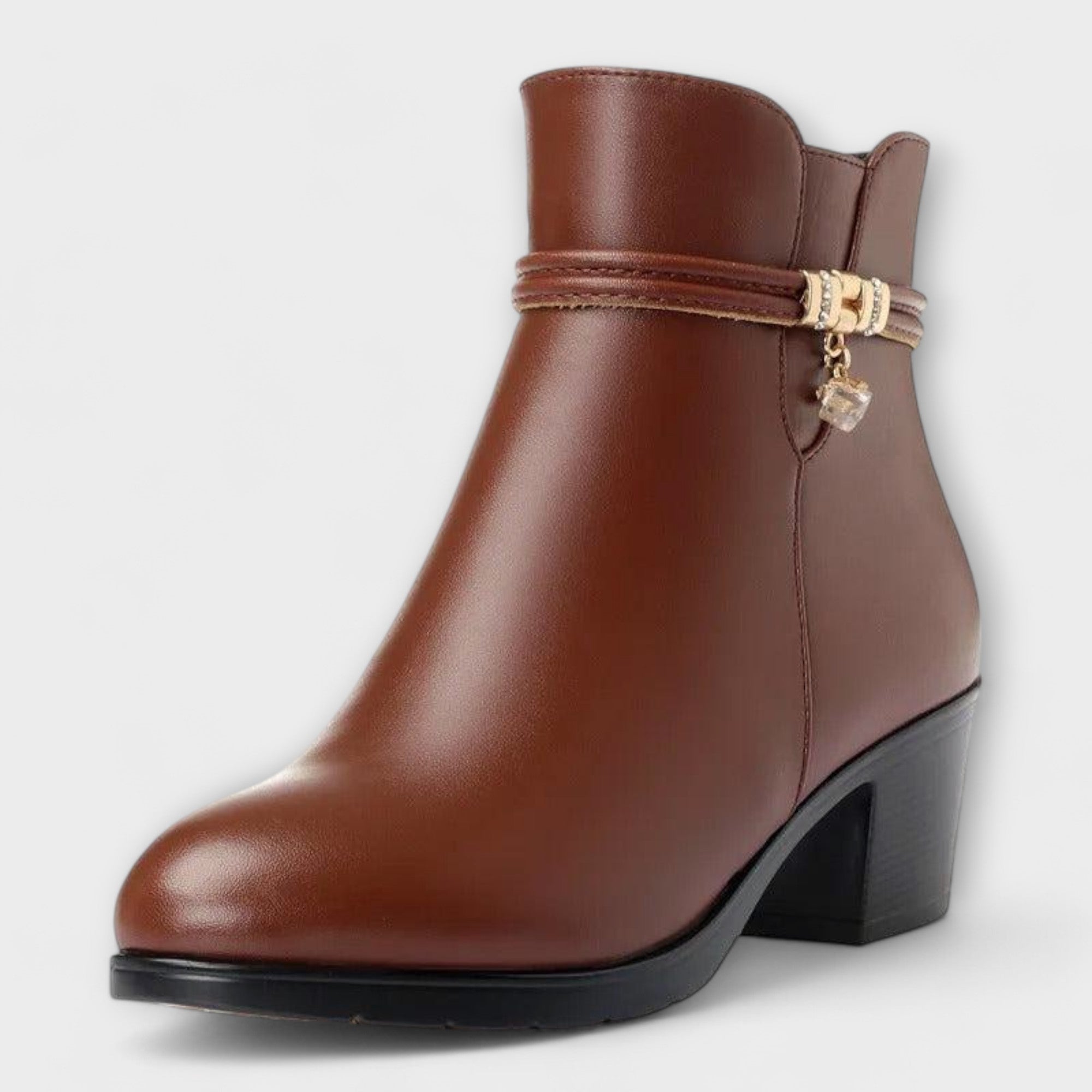 Frederika - Elegante Winterstiefel mit Reißverschluss und warmem Futter