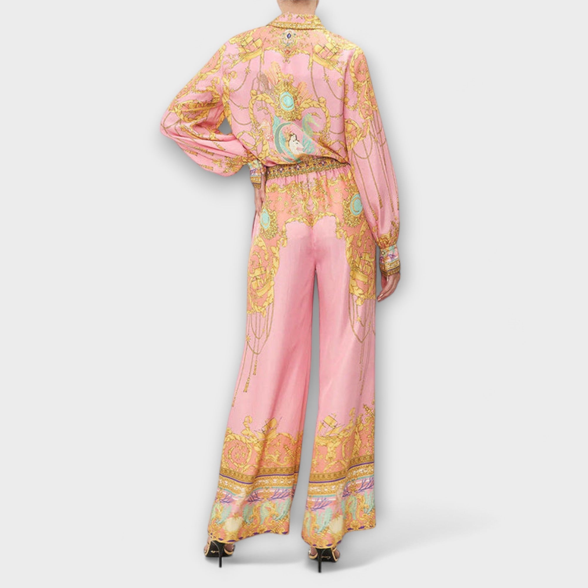 Sage - Meerjungfrau Relaxed Shirt und Elastische Taillenhosen Set Nora Zurich