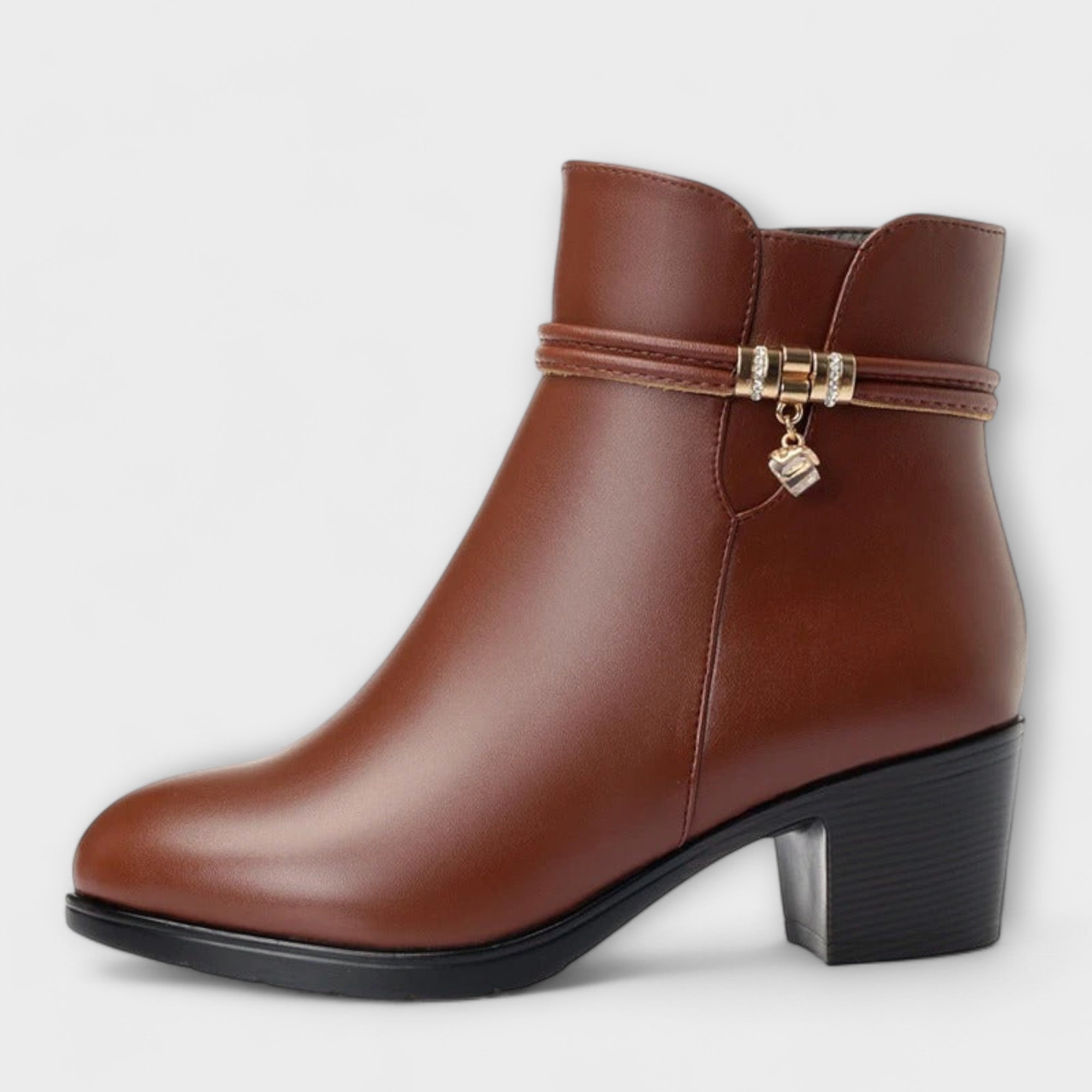 Frederika - Elegante Winterstiefel mit Reißverschluss und warmem Futter