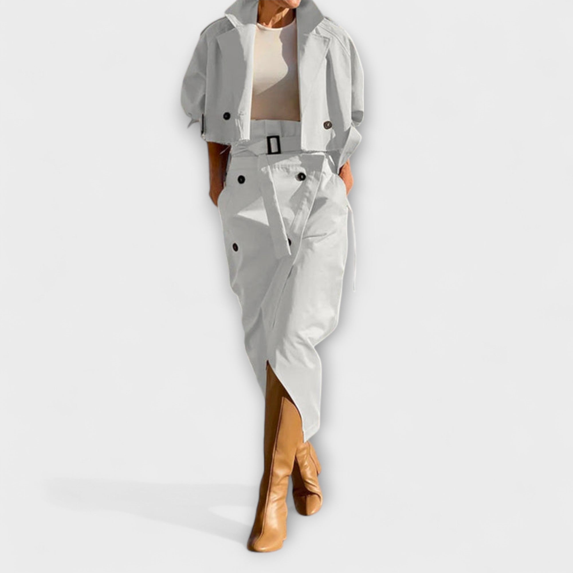 Lyra - Elegante Jacke Midi-Rock mit Taschen Nora Zurich