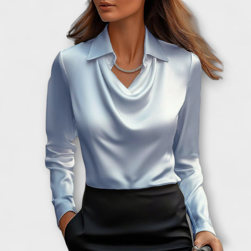 Iris – Elegante Bluse mit Rüschenkragen