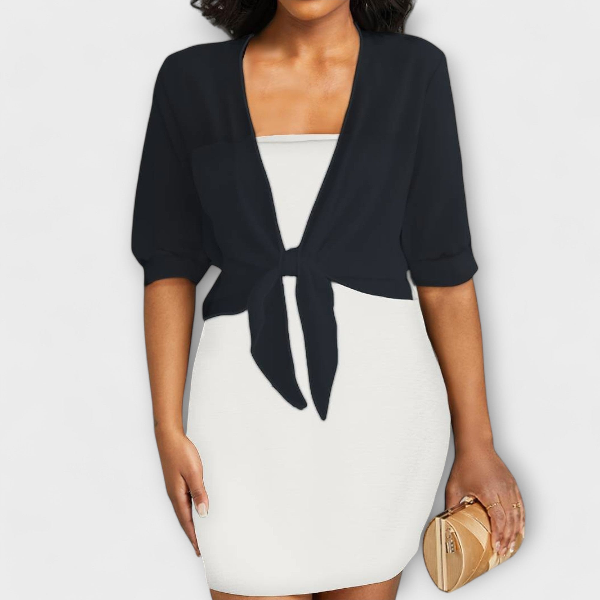 Olivia – Bluse mit offenem Vorderteil