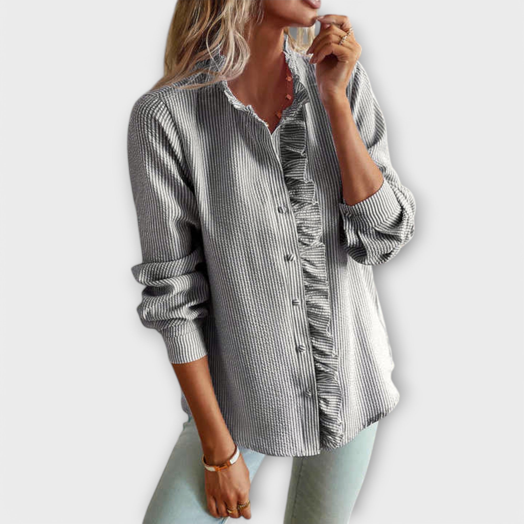 Lily - Elegante Bluse mit langen Ärmeln