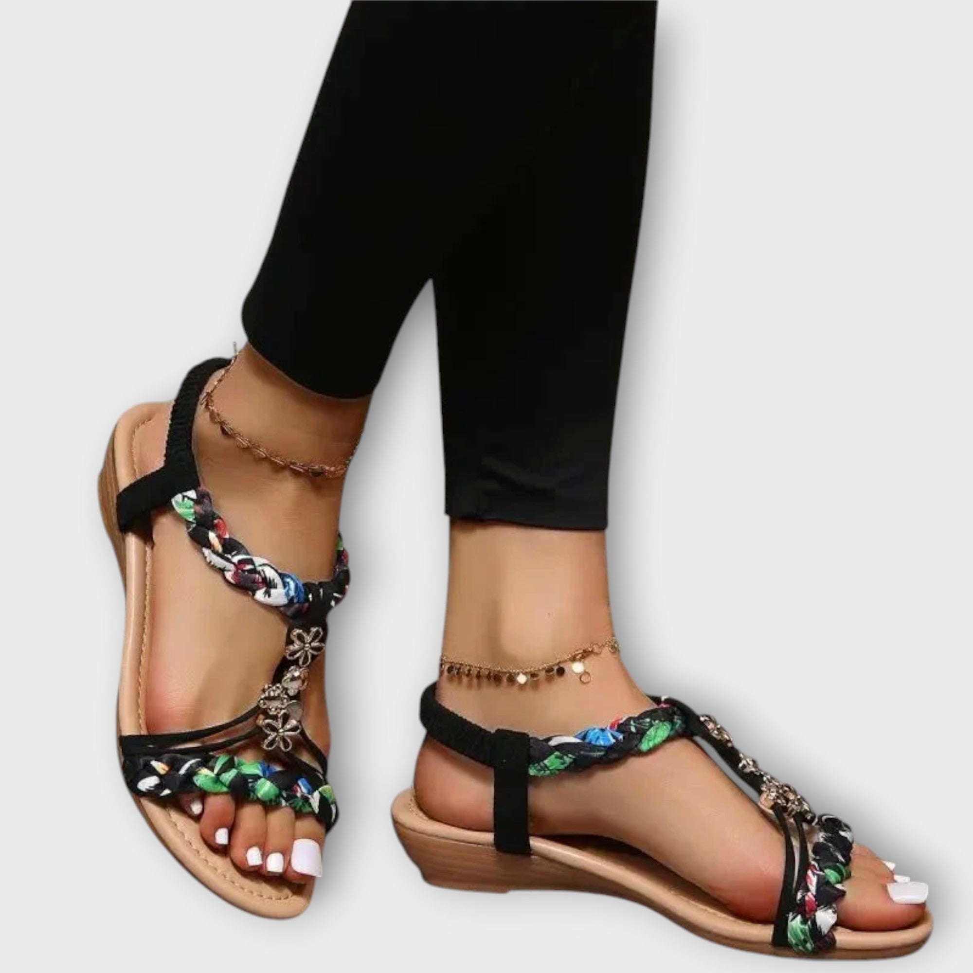 Bequeme Damen Sandalen im Bohemian Stil