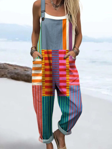 Emma - Stylischer Jumpsuit mit geometrischem Druck