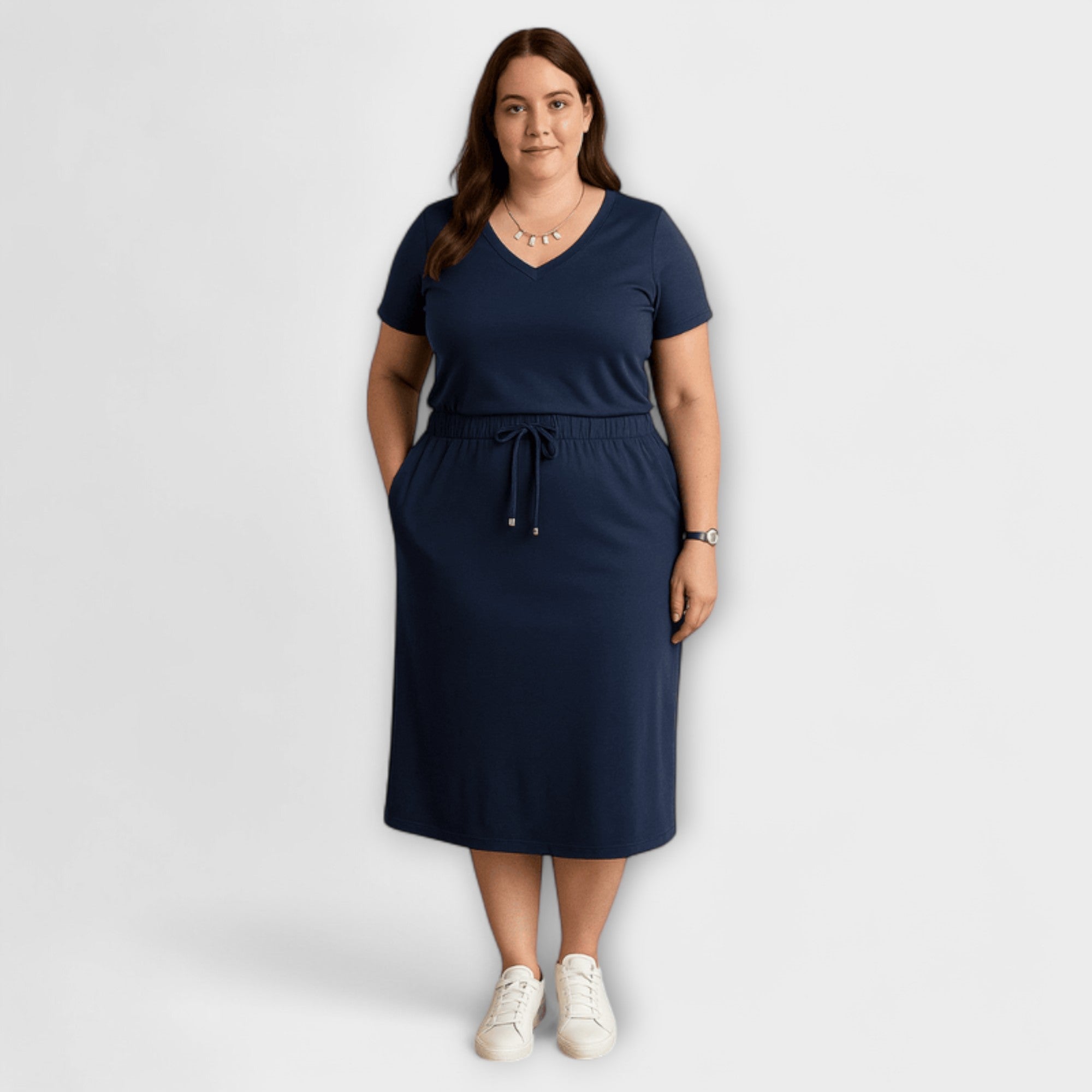 Danielle - Elegantes V-Ausschnitt Top mit Rock Nora Zurich