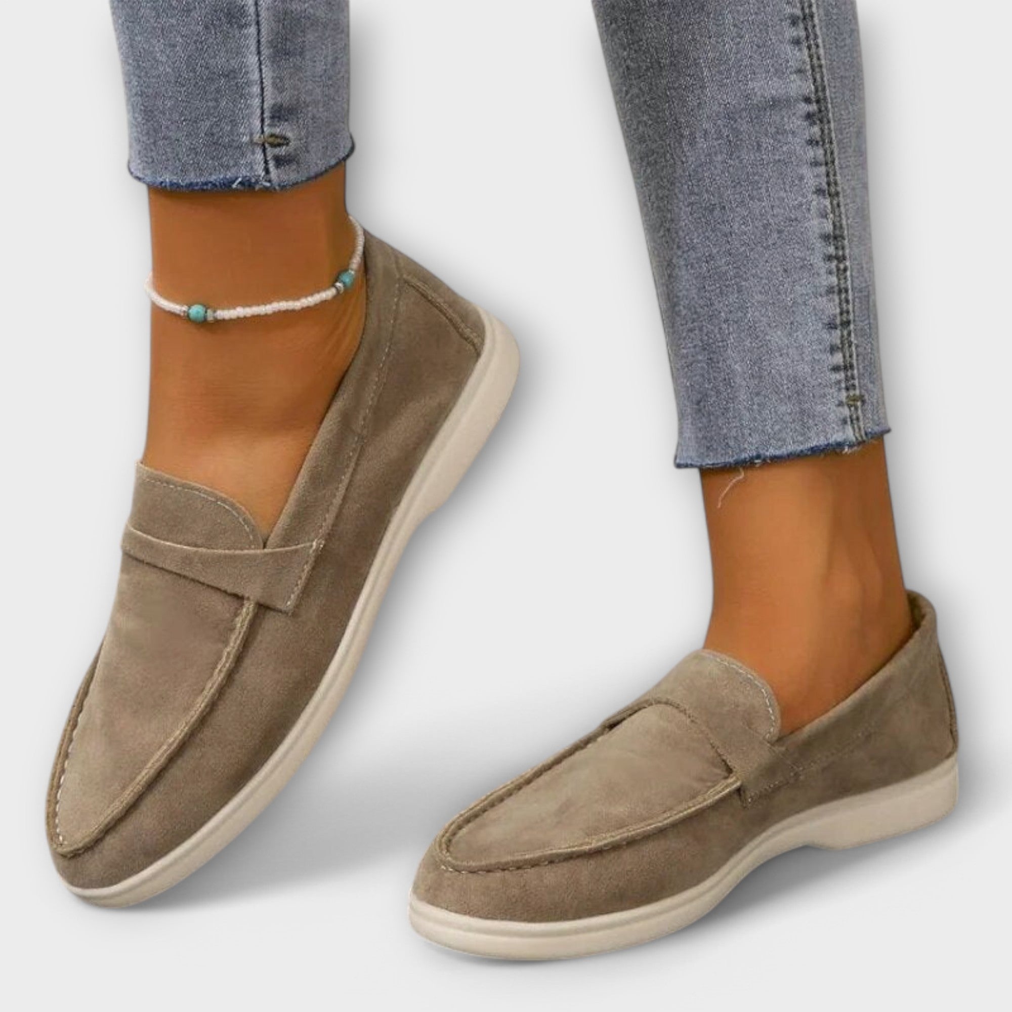 Elegante Damen Wildleder Slipper