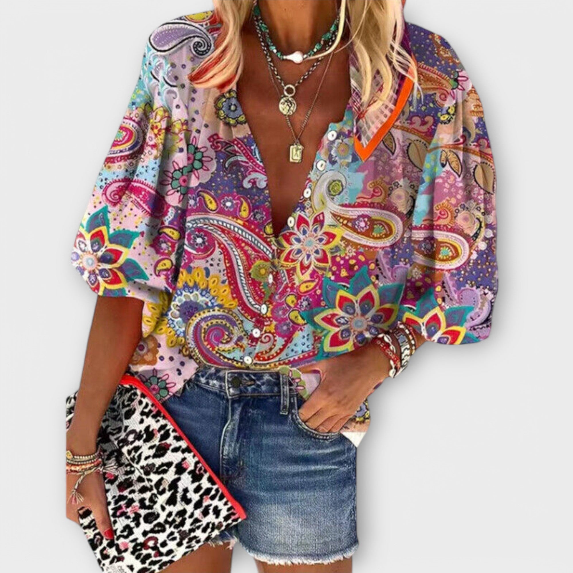 Felicia – Bluse im Vintage-Stil